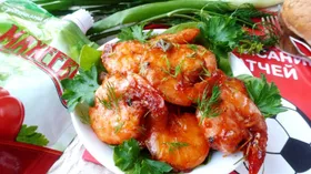 Жареные креветки к пиву 