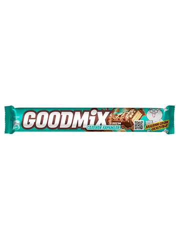 GOODMIX®. Вкус Соленая Карамель. Молочный шоколад с начинкой со вкусом соленой карамели