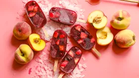 Мороженое Эскимо с вишней, апельсиновым соком и вином