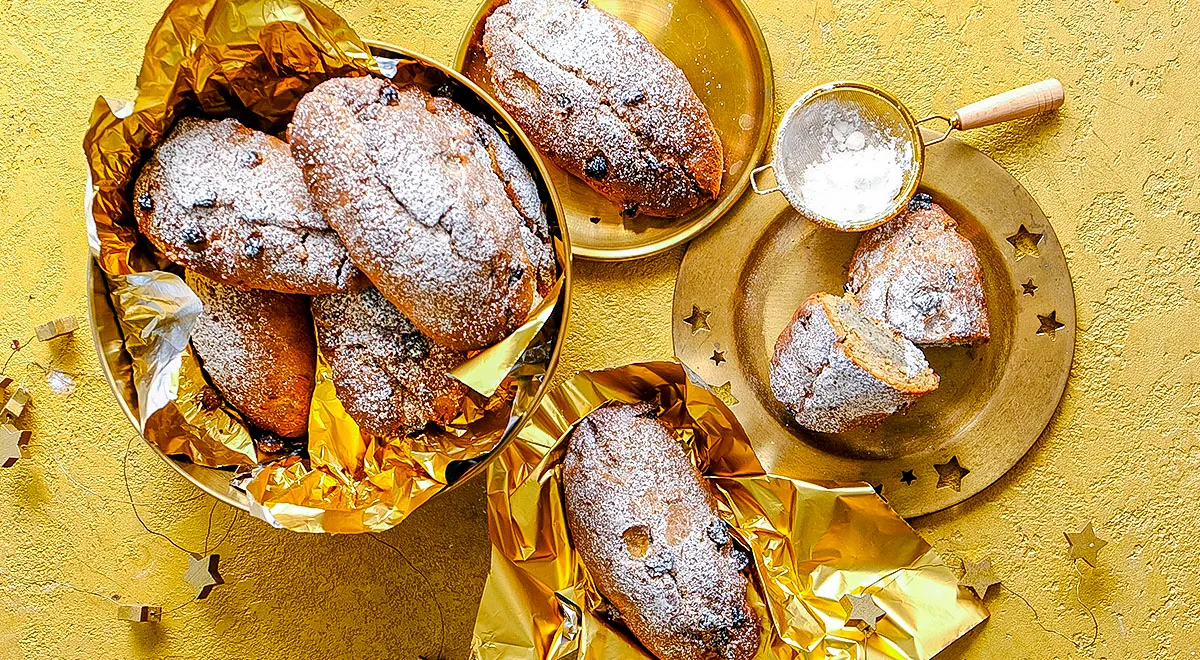 Рецепт мини-штолленов с домашним марципаном