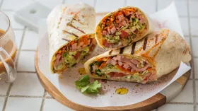 Рецепты с лавашем, салатом и томатами