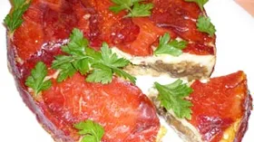 Грибы, запеченные в картофеле с сыром и беконом