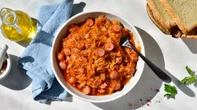 Рецепты с маслом растительным, макаронами и сосисками