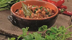 Рецепты с чесноком, орехами и бобами
