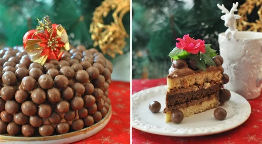 Шоколадный торт Мальтизерс