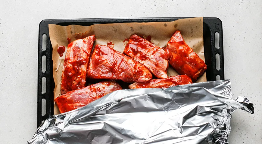 Свиные ребрышки по-канадски