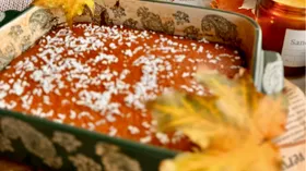 Миндальный кекс с кокосовой стружкой