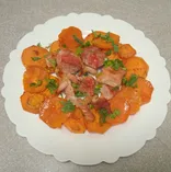 Свинина, запечённая с морковью
