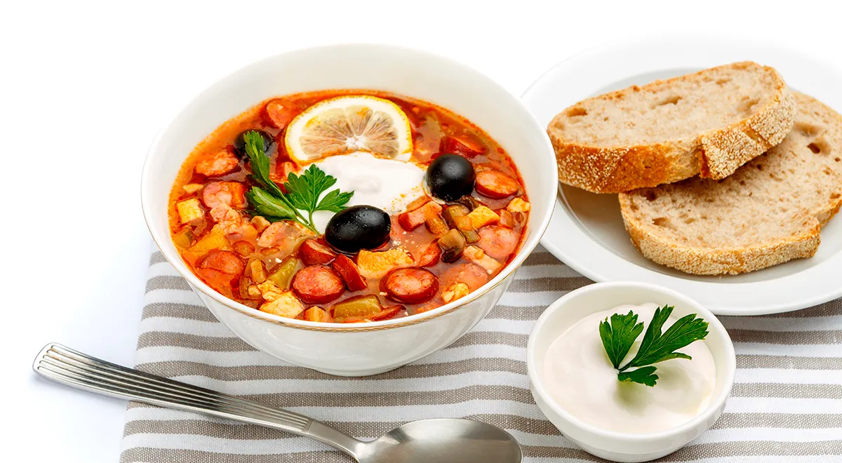 Солянка с картошкой