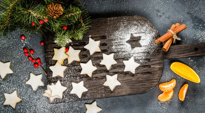 Печенье «Апельсиновые звезды» с корицей