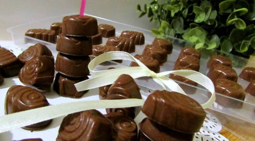 Готовим шоколадно-желейные конфетки