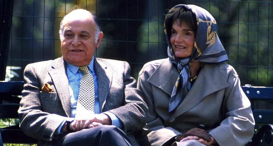 Жаклин Кеннеди Онассис и ее последний партнер Морис Темплсмен, 1994 г.