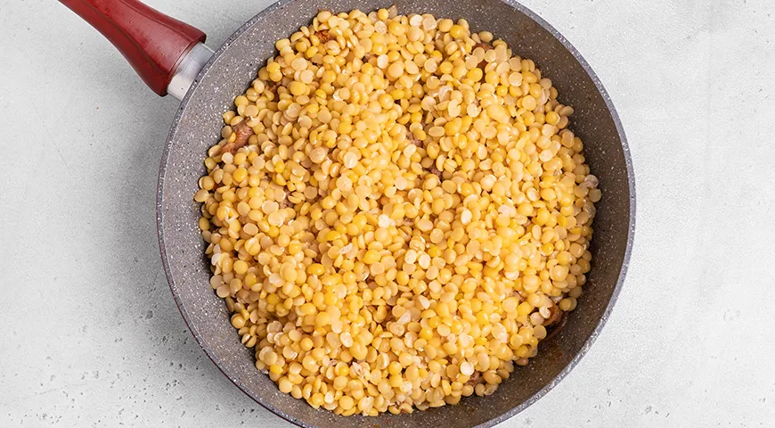 Гороховая каша с мясом