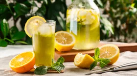 Домашний мятный лимонад