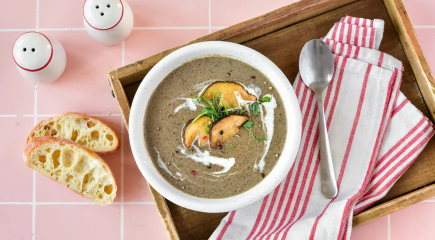 Крем-суп из картофеля и белых грибов, пошаговый рецепт с фото на ккал