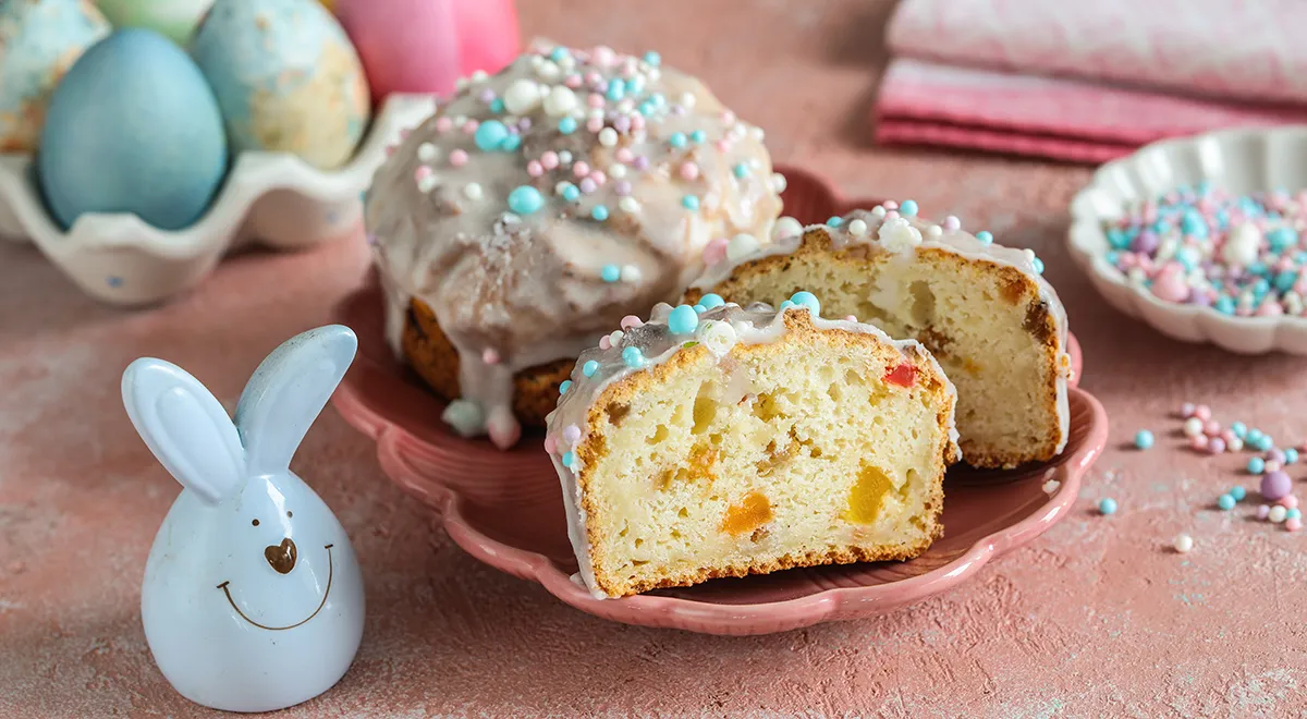 Кулич творожный в аэрогриле