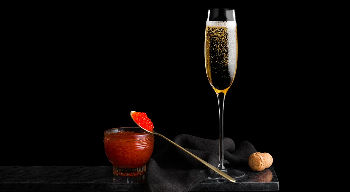 Идеальная пара: икра и шампанское