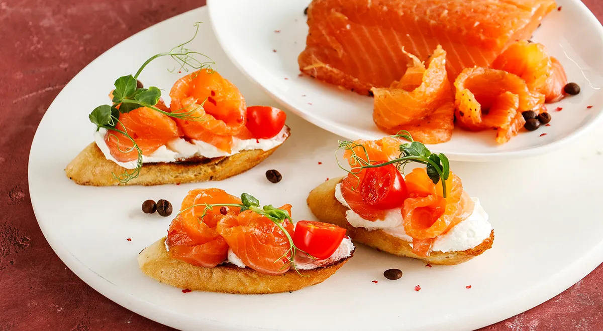 Рецепт маринованного лосося с кофе