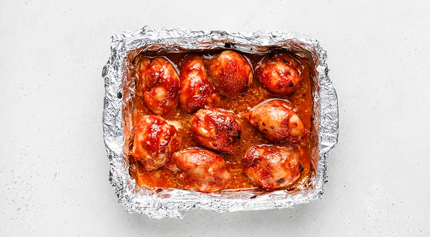 Филе бедра курицы в духовке