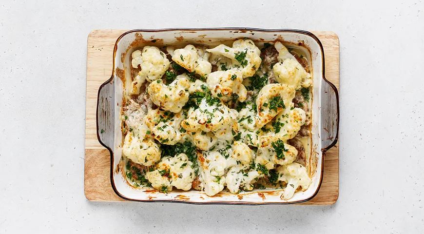 Цветная капуста со свининой