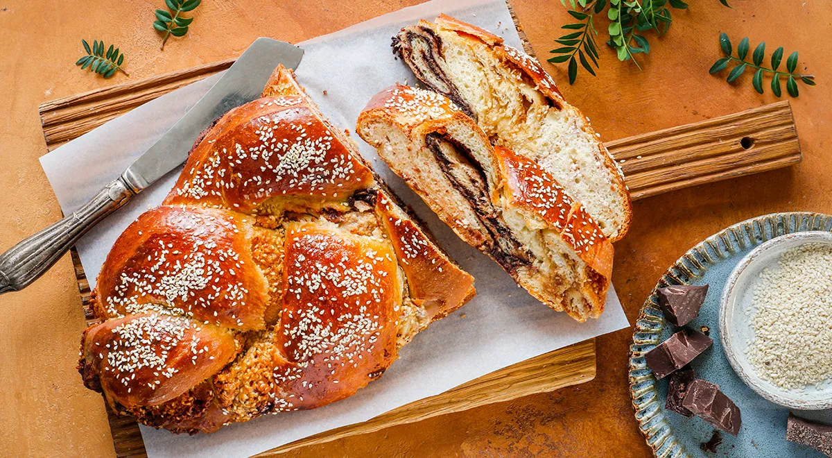 Рецепт пирога с халвой тахинной