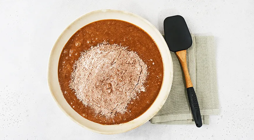 Шоколадно-кокосовые брауни