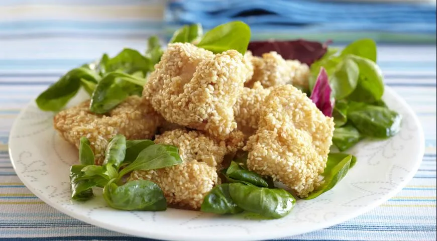 Минтай в кунжутной корочке
