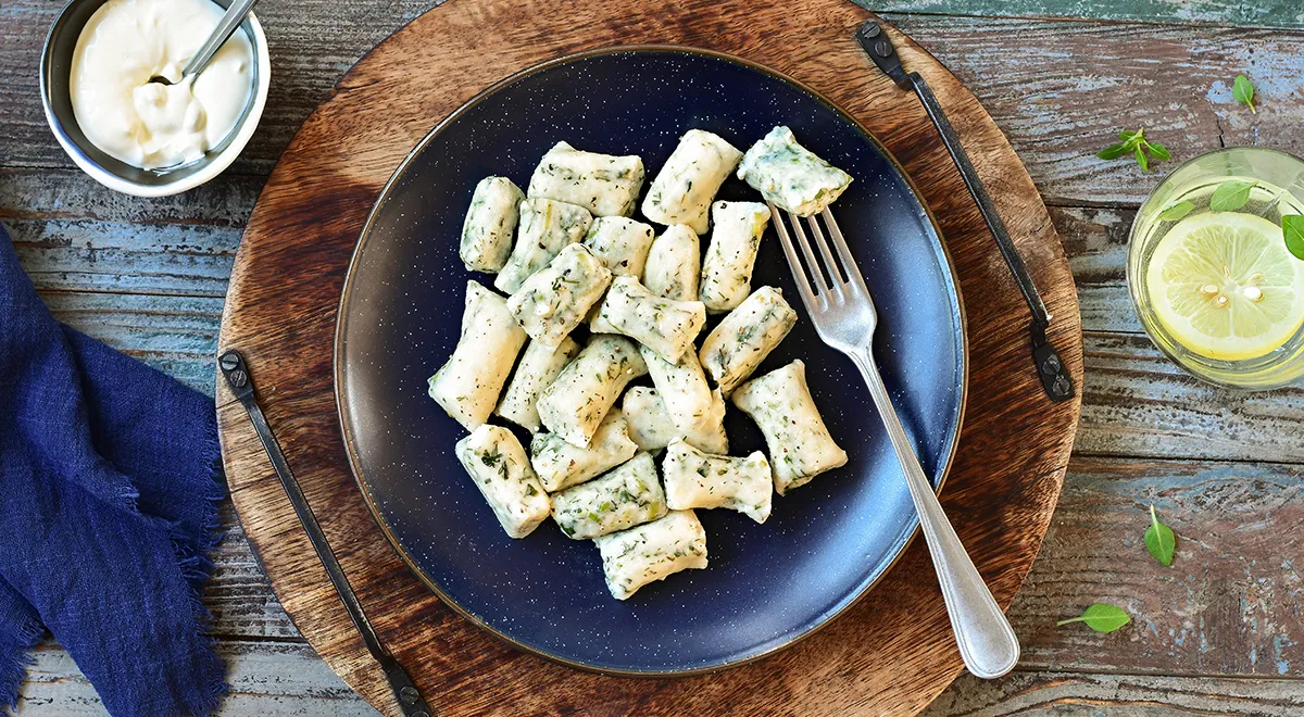 Рецепт ленивых вареников с манной крупой и травами