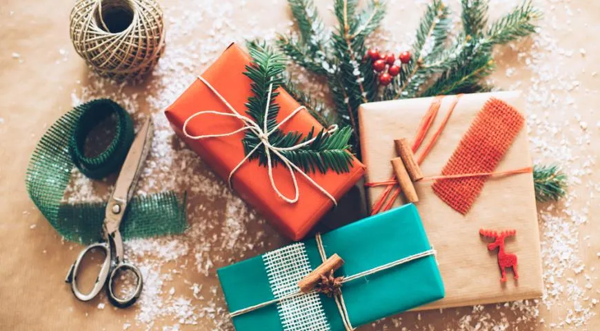10 поводов для восхищения или Как упаковать подарки к Новому году