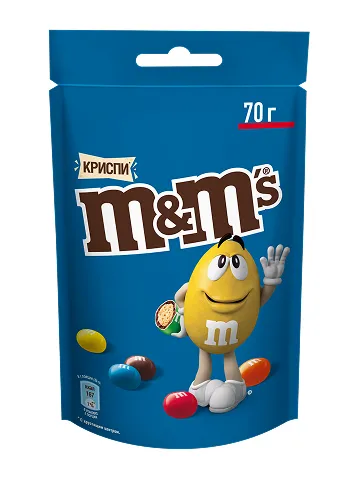 M&Ms Драже Криспи 70г фл/п