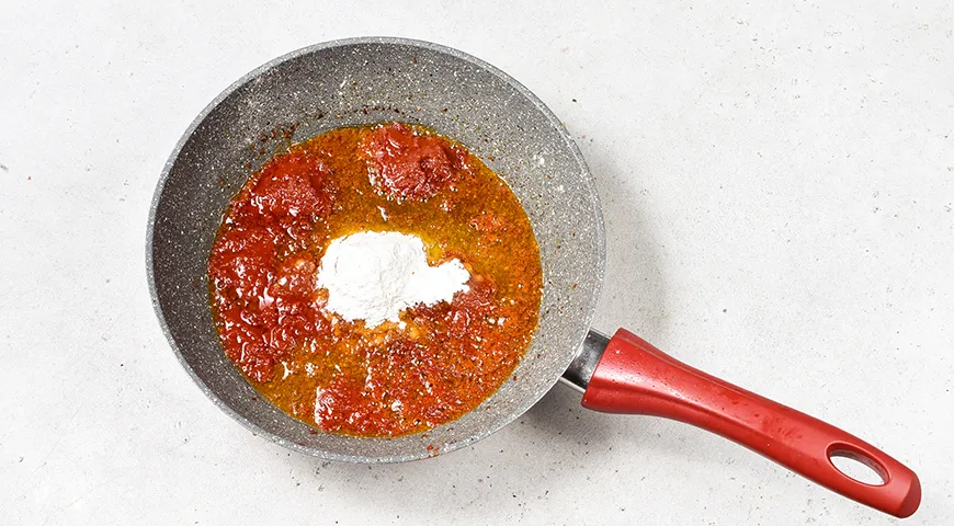 Гуляш из куриных сердечек