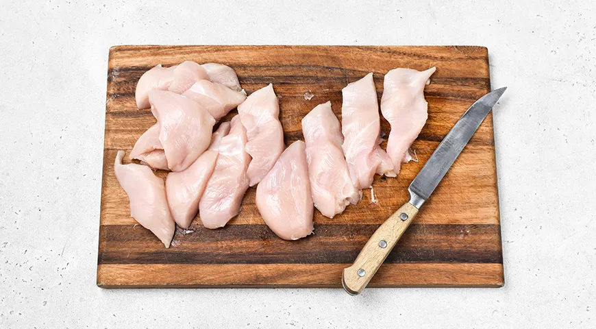 Куриное филе в панировке во фритюре