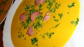 Острый крем-суп из тыквы