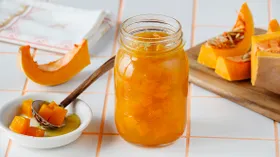 Тыква как манго с апельсином и лимоном