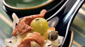 Рецепты с каперсами, мясом и фруктами