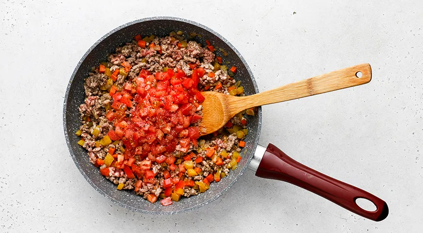 Перловка с фаршем и овощами