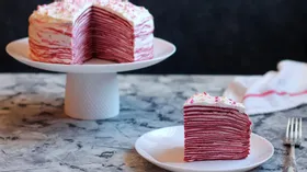 Блинный торт Красный бархат