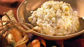 Ризотто со спаржей и ароматом трюфеля