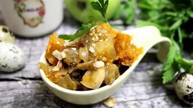 Рецепты с маслом растительным, грецким орехом и баклажаном
