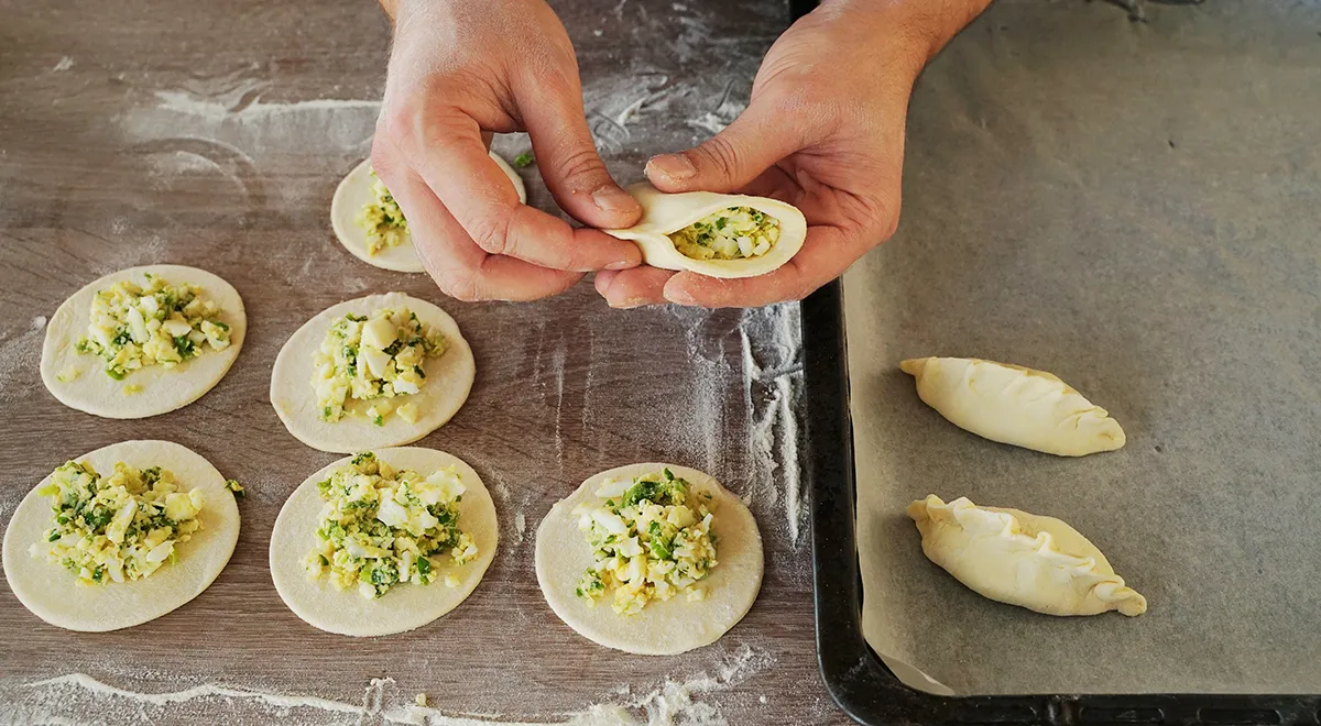 Вкусный Рецепт: Жареные пирожки с картофелем на молоке