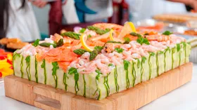 Рецепты с сырами, лимоном и креветками