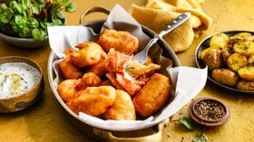Рыба в луковом кляре