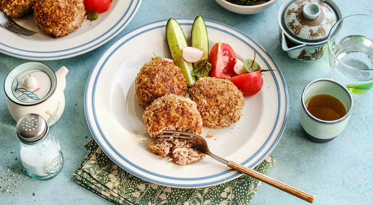 Котлеты из фарша с рисом