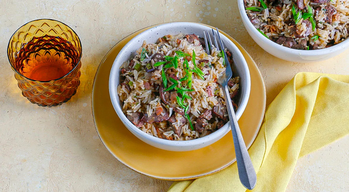 Рецепт риса с куриной печенью по-креольски