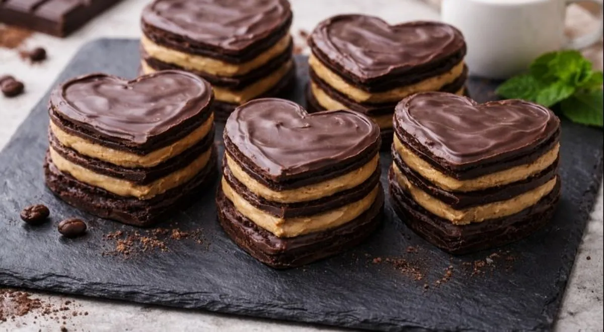 Пирожное «Сердечко» с кремом