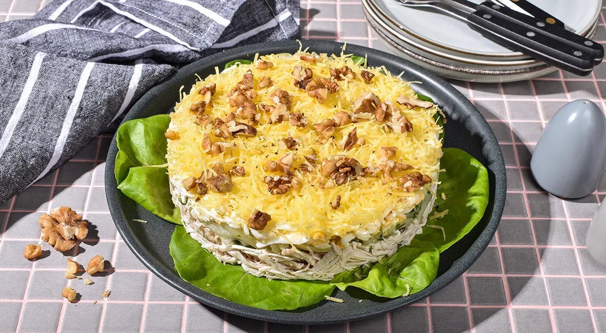 Салат «Мужские грезы» с курицей