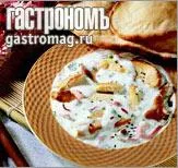 Кусочки хлеба нан с креветками и чили