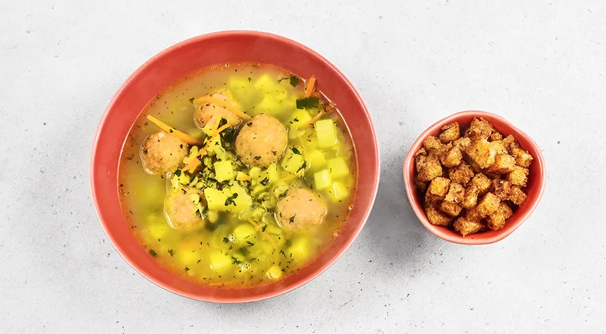 Гороховый суп с фрикадельками