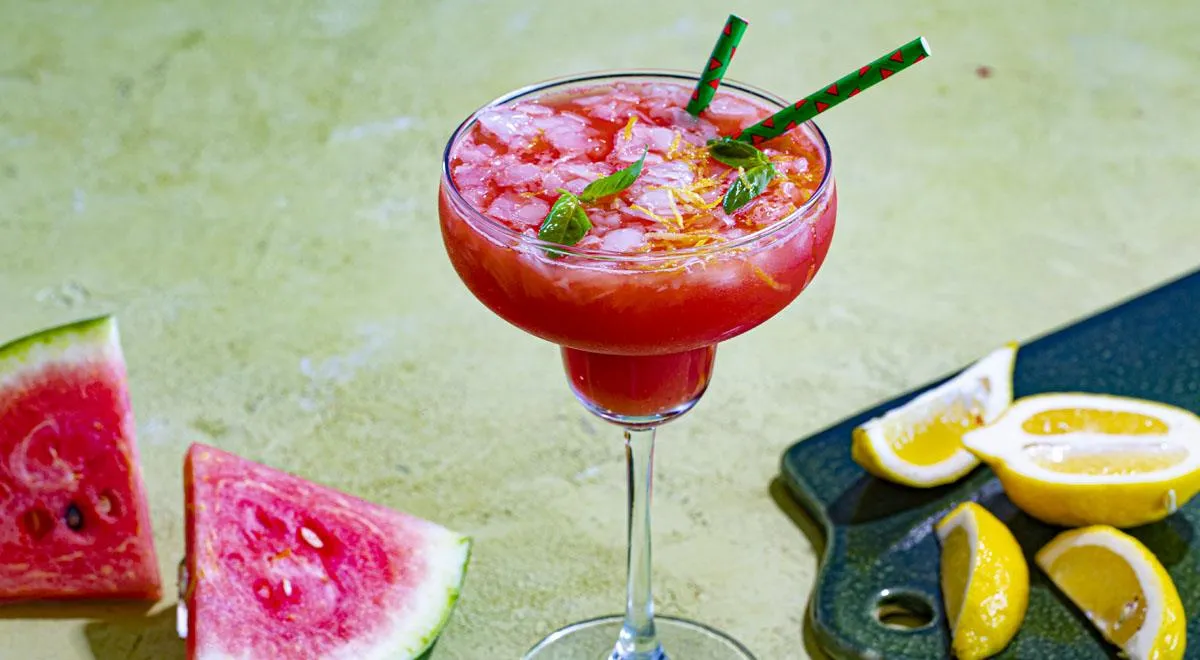 Арбузно-лимонный коктейль