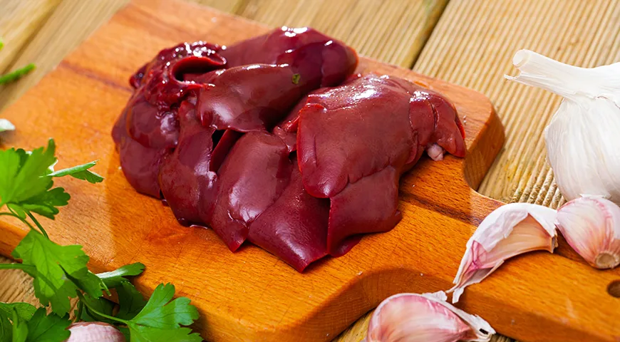 Сырая печень кролика